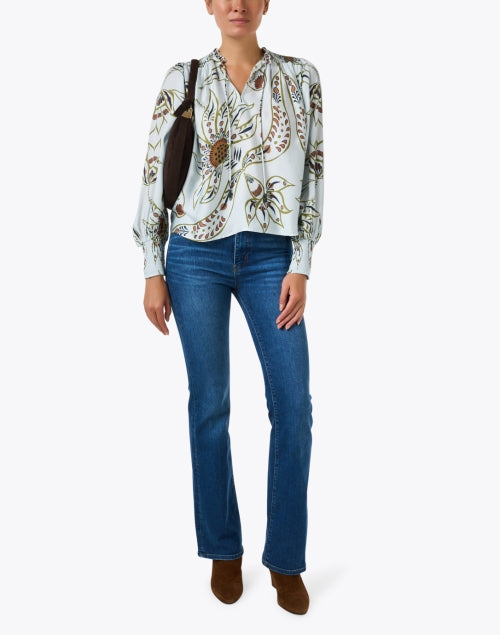 Anouk Blue Print Blouse