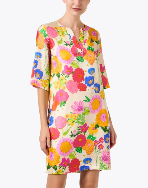 Lizete Yellow Floral Print Dress