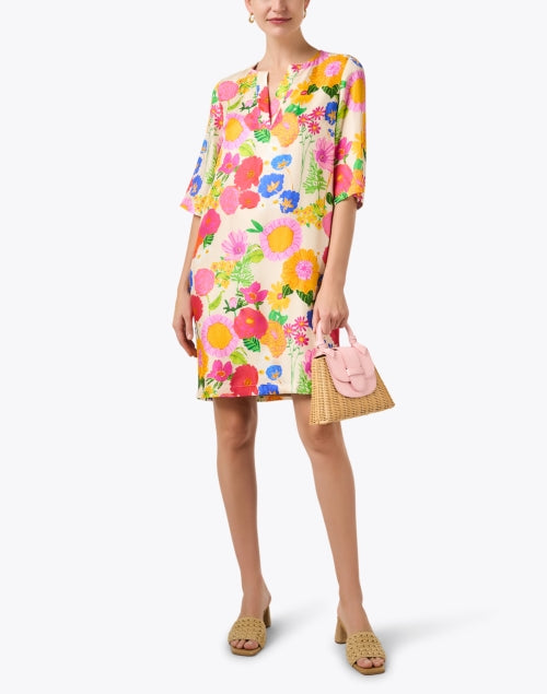 Lizete Yellow Floral Print Dress