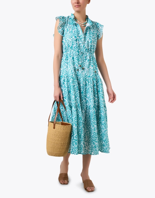 Cyprus Green Floral Print Dress