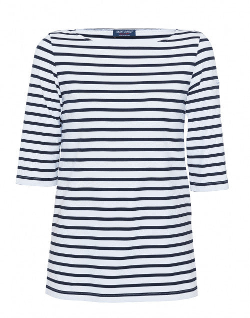 Phare White and Navy Striped Shirt