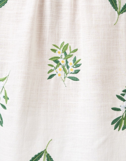 Fred White Floral Printed Top